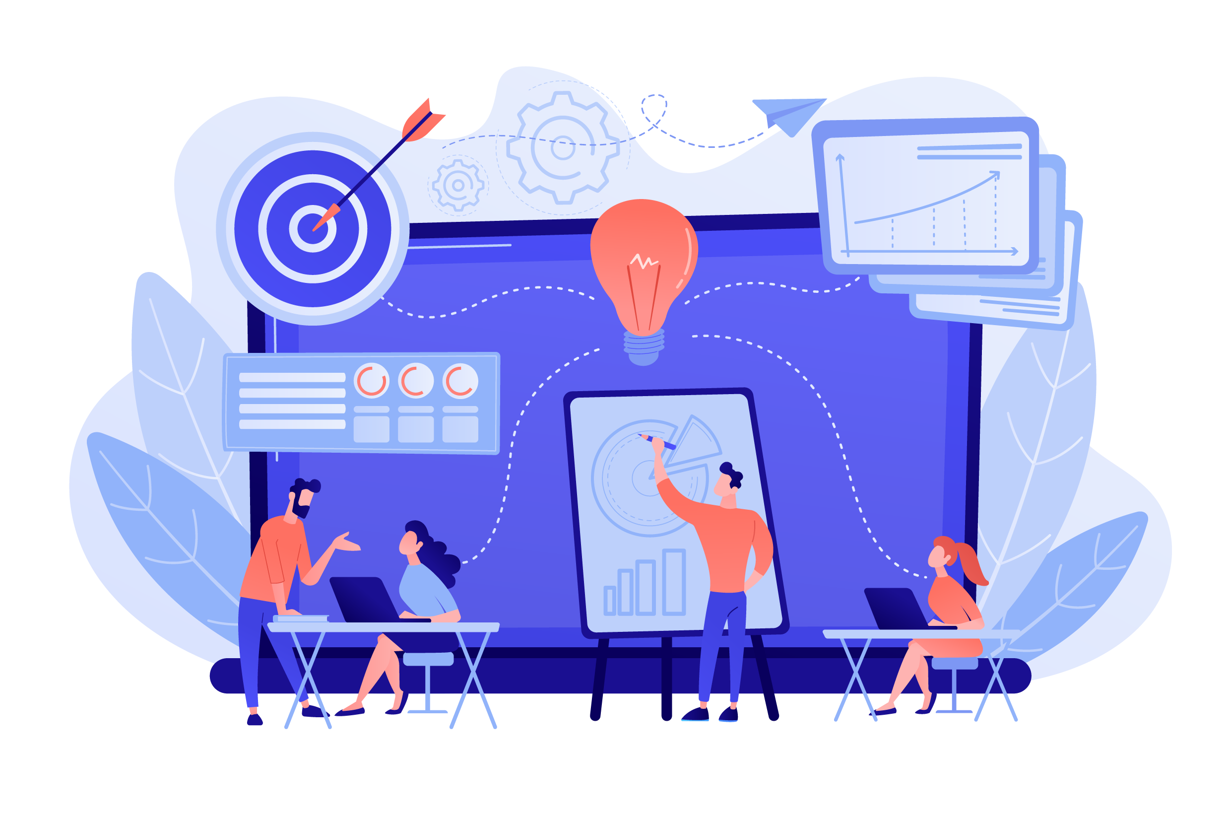 Équipe travaillant ensemble